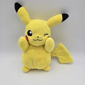 Official Pokémon Winking Pikachu 8'' Plush Stuffed Toy (Pre-owned, READ)